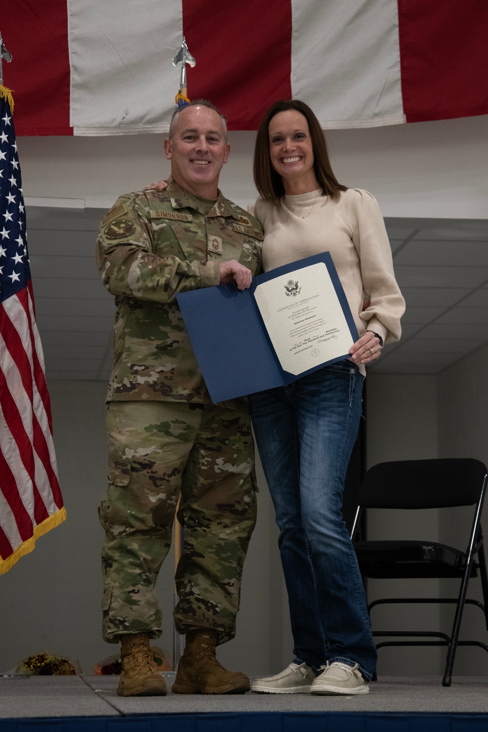 After 23 years of dedicated service Chief Master Sergeant Simonson has retired from the 179th Cyberspace Wing