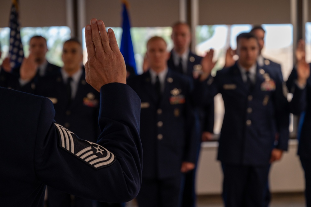 310th SW holds induction ceremony for new SNCOs, NCOs