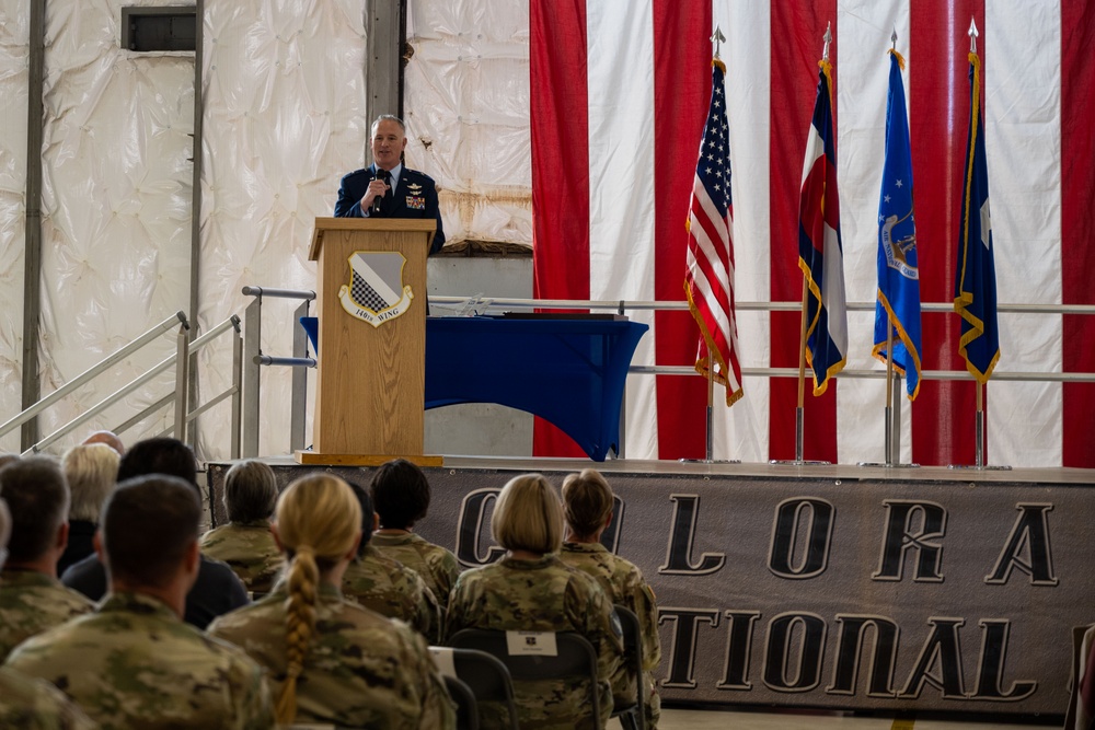 140th Wing Change of Command from U.S. Air Force Col. Jeremiah “Weed” Tucker to U.S. Air Force Col. Ben &quot;Scrappy&quot; Couchman