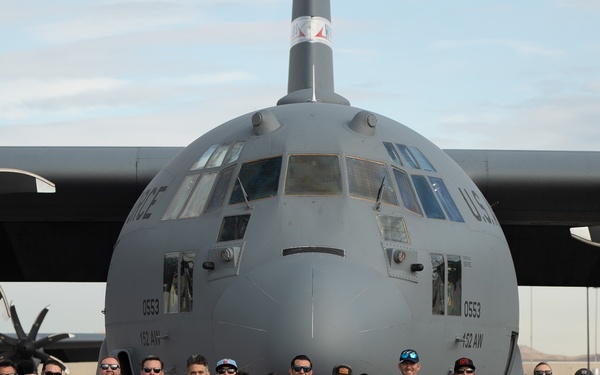 Military spouses take flight on Nevada Air Guard C-130
