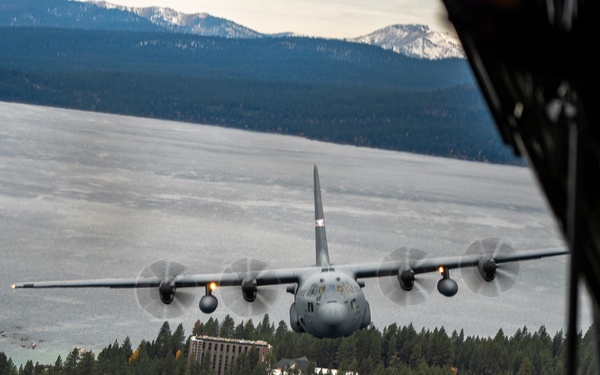 Military spouses take flight on Nevada Air Guard C-130