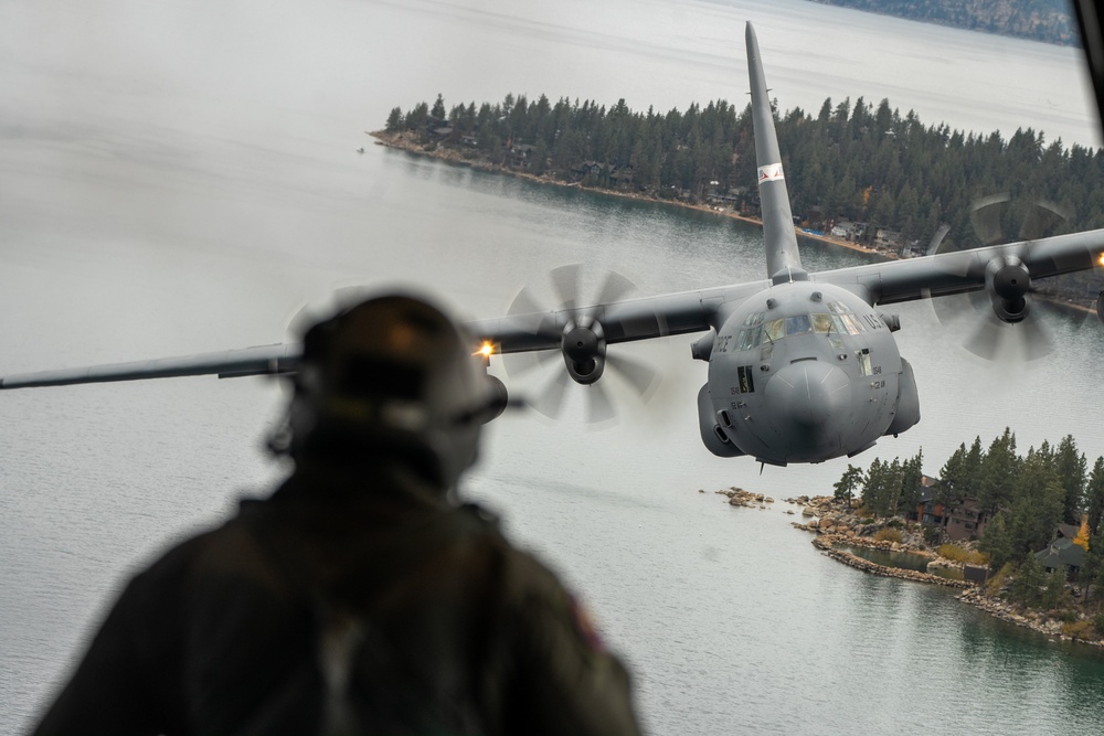 Military spouses take flight on Nevada Air Guard C-130