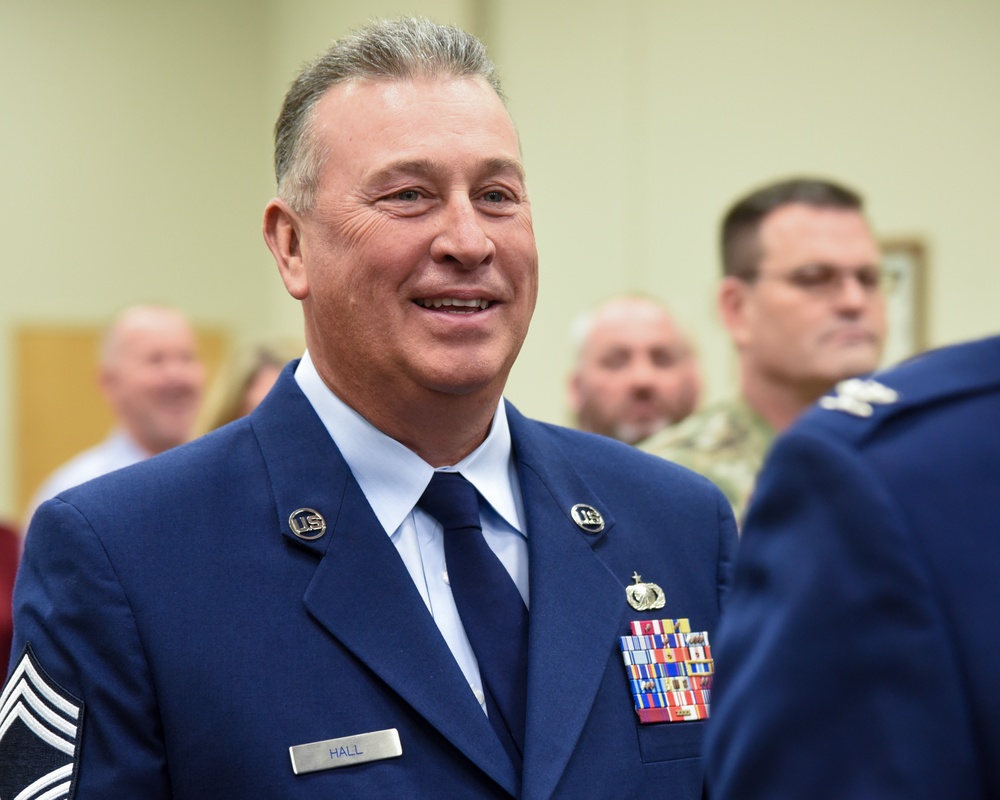 CMSGT Hall retires from the US Air Force