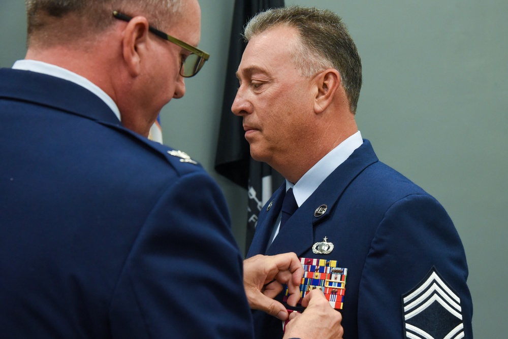 CMSGT Hall retires from the US Air Force