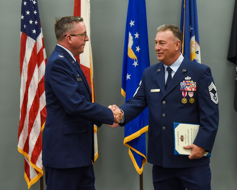 CMSGT Hall retires from the US Air Force