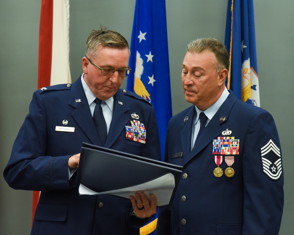 CMSGT Hall retires from the US Air Force