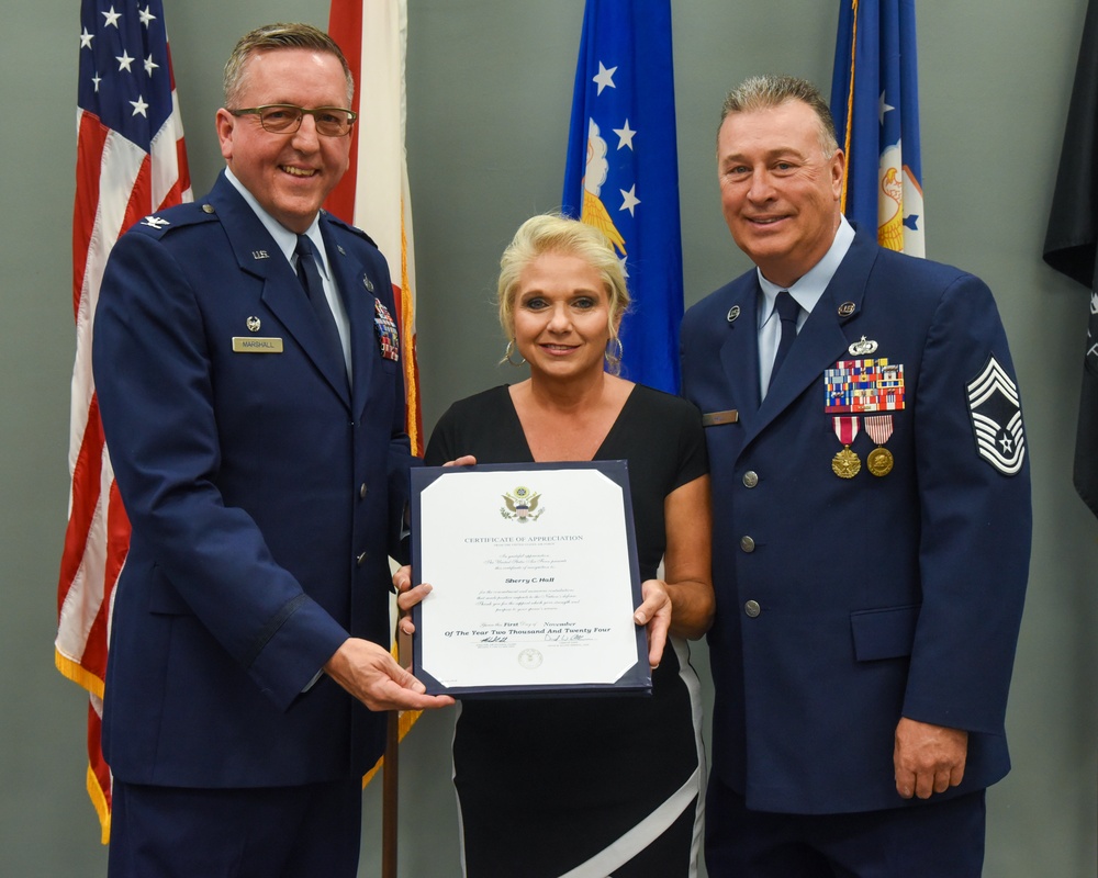 CMSGT Hall retires from the US Air Force