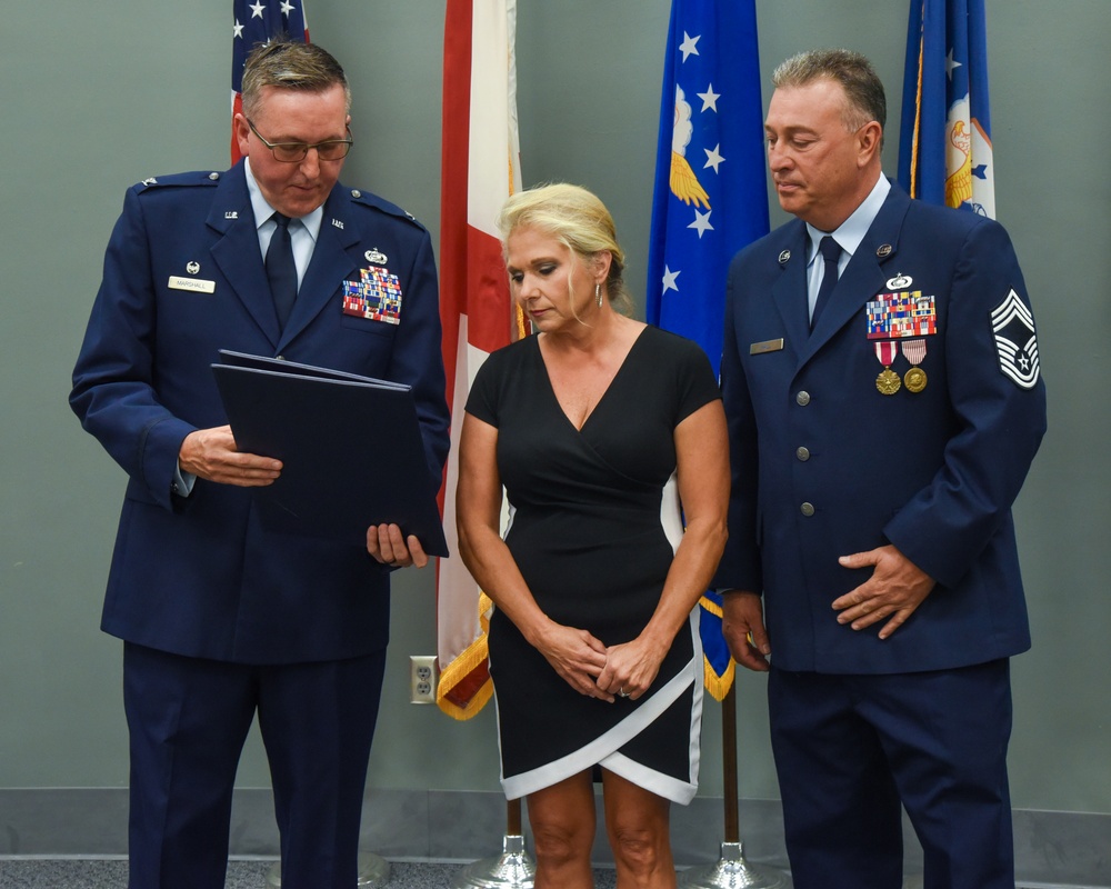 CMSGT Hall retires from the US Air Force