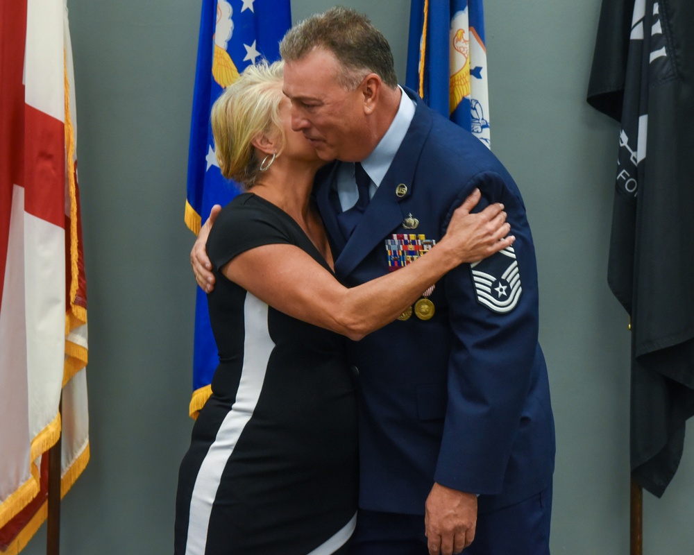 CMSGT Hall retires from the US Air Force