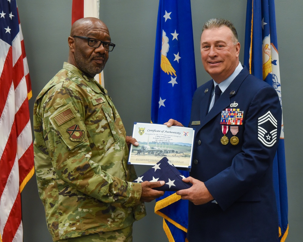 CMSGT Hall retires from the US Air Force