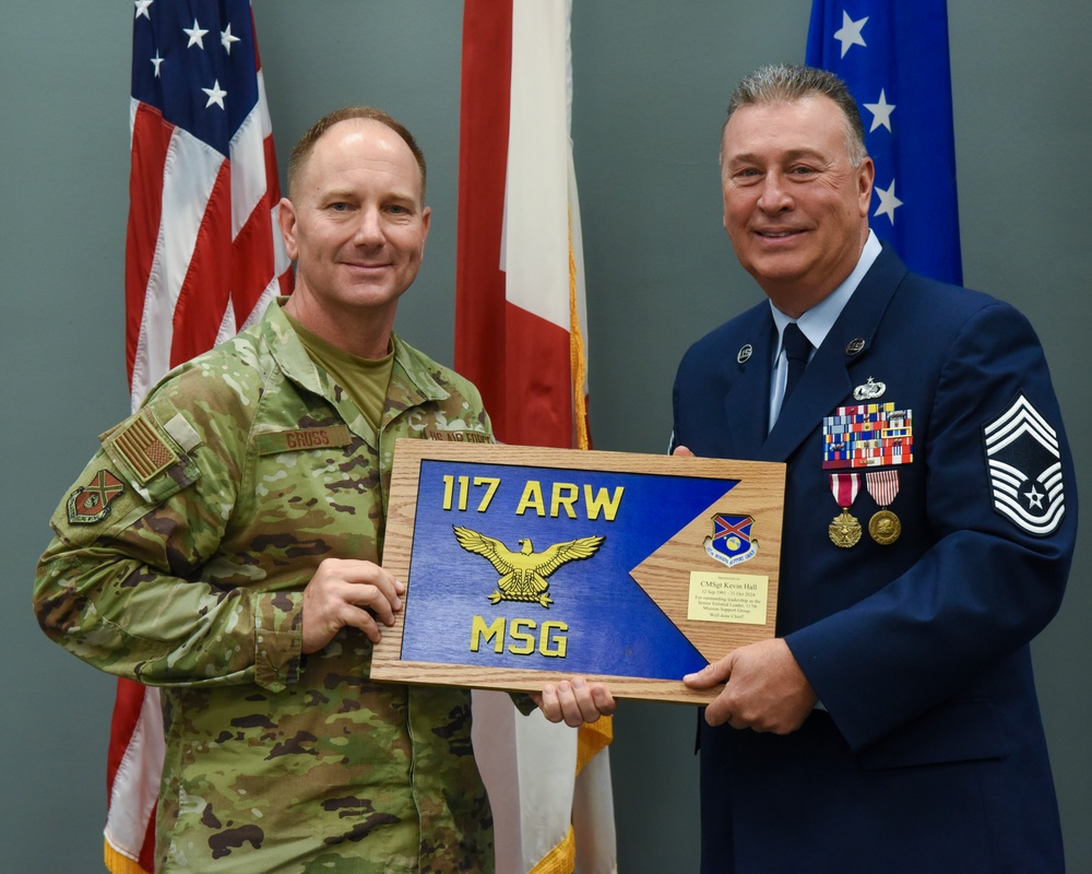 CMSGT Hall retires from the US Air Force