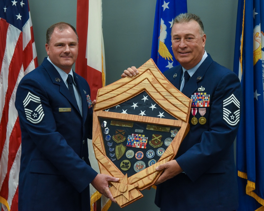 CMSGT Hall retires from the US Air Force