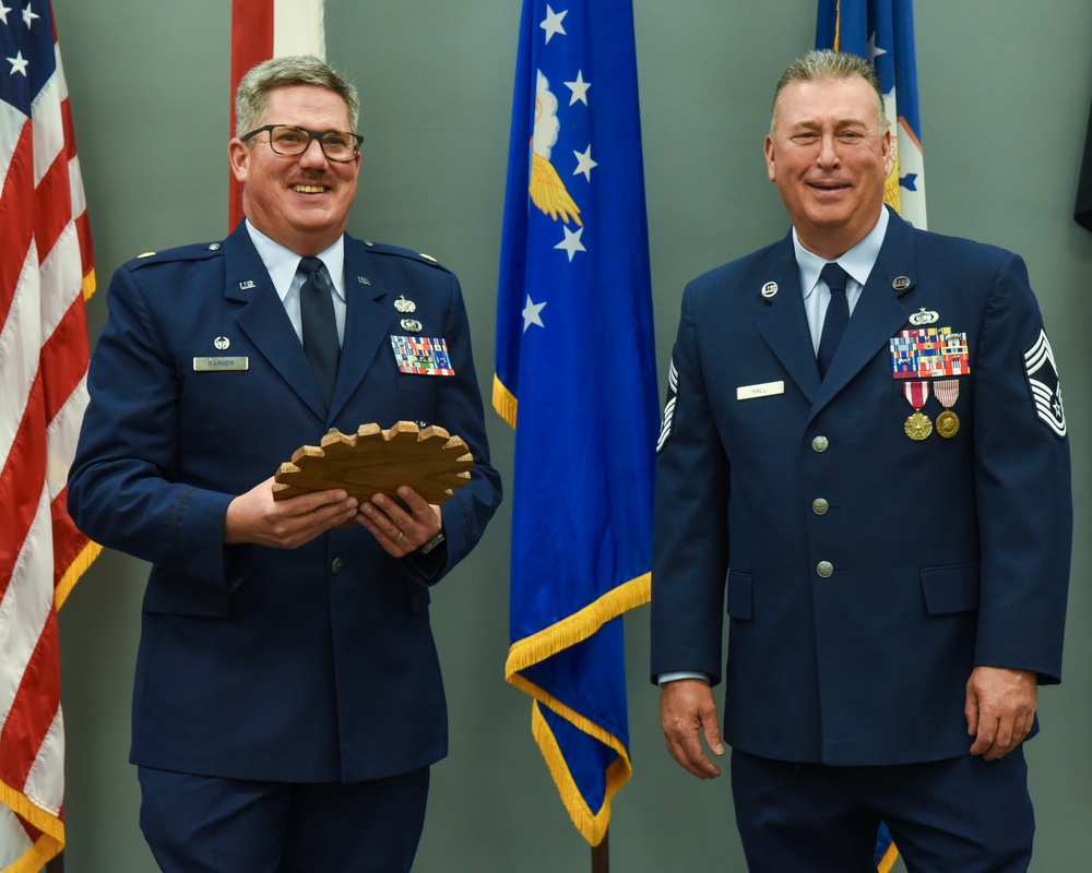 CMSGT Hall retires from the US Air Force