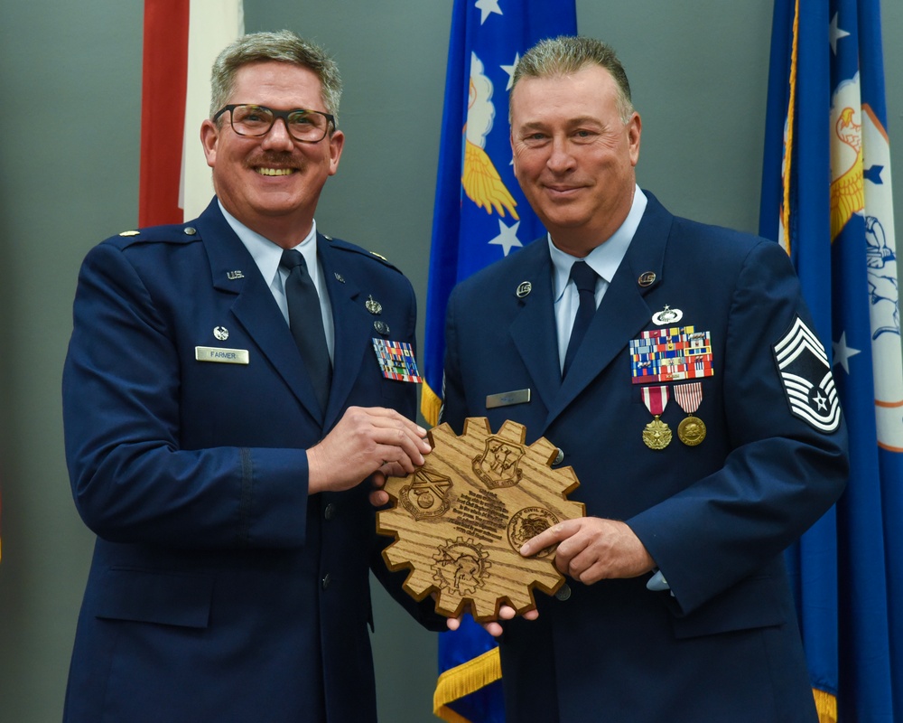 CMSGT Hall retires from the US Air Force