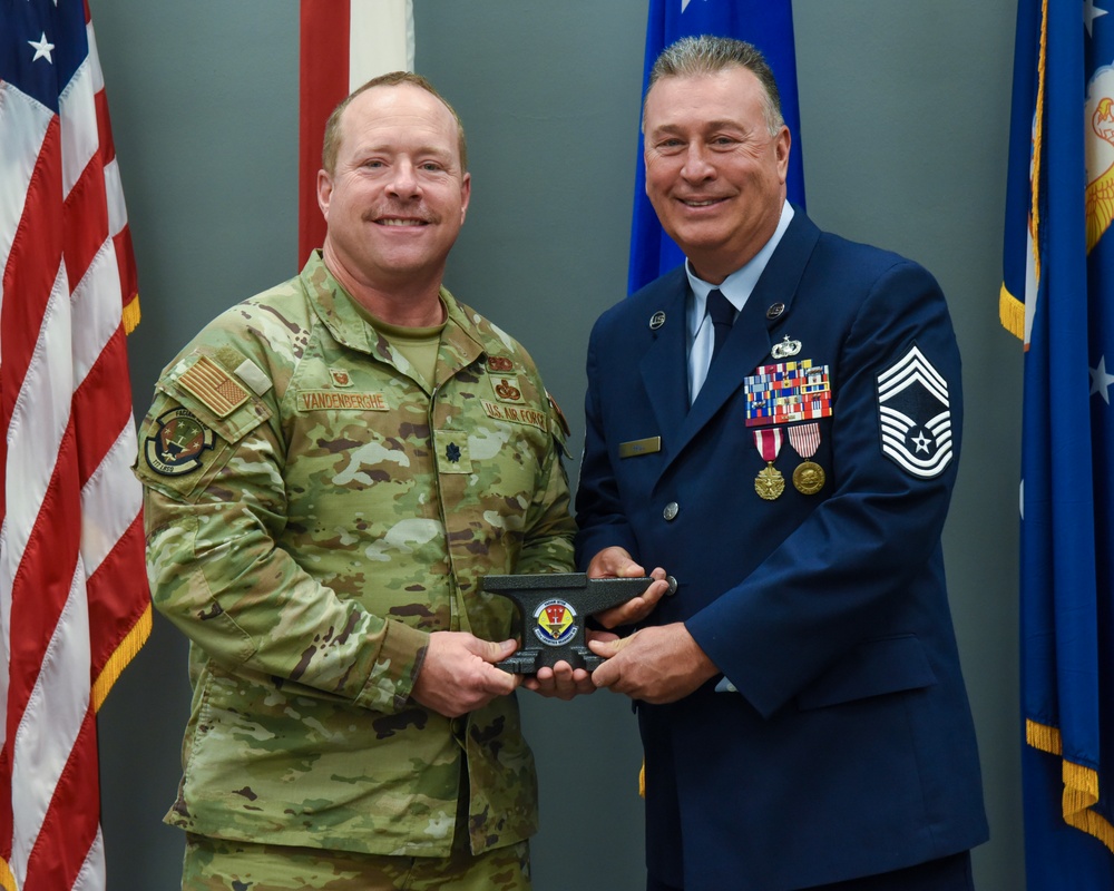 CMSGT Hall retires from the US Air Force