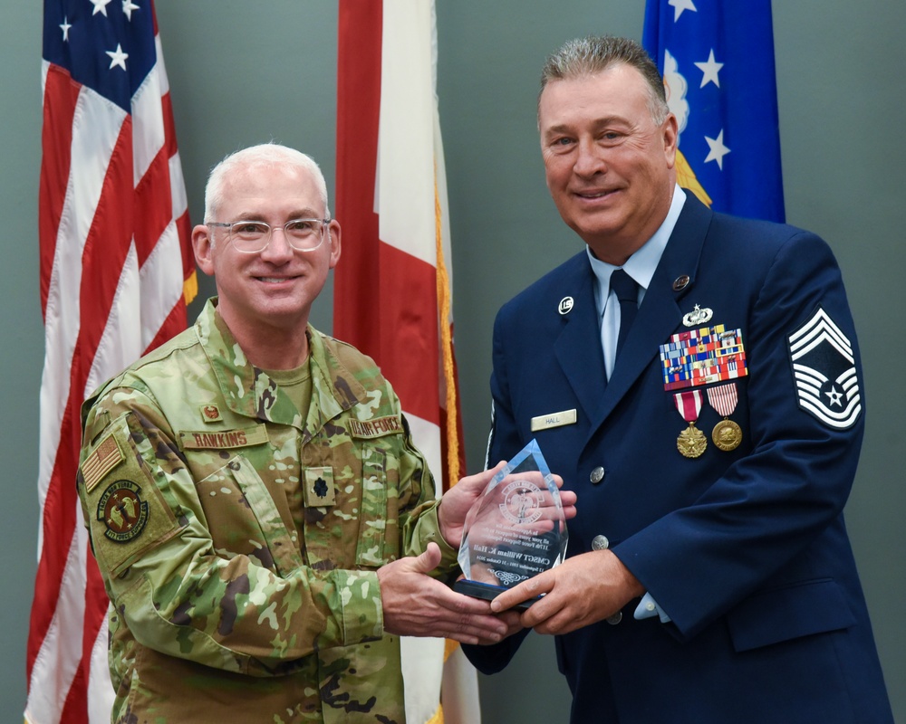 CMSGT Hall retires from the US Air Force