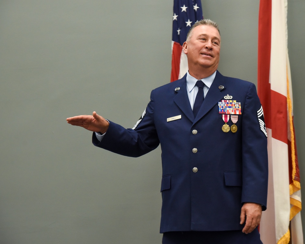 CMSGT Hall retires from the US Air Force