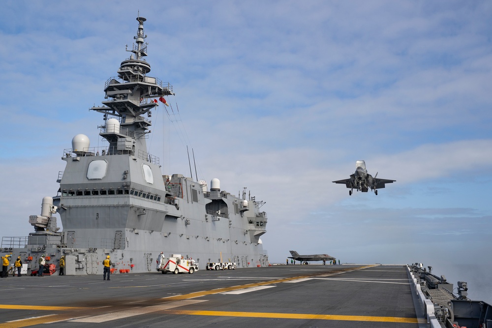 F-35B developmental test execution revs up during sea trials with JS Kaga