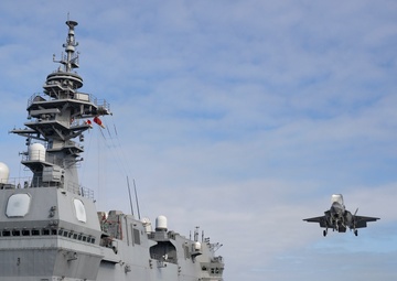 F-35B developmental test execution revs up during sea trials with JS Kaga