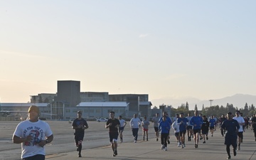 129th Rescue Wing holds two mile base run