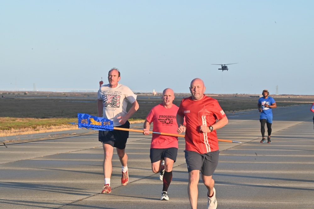 129th Rescue Wing holds two mile base run