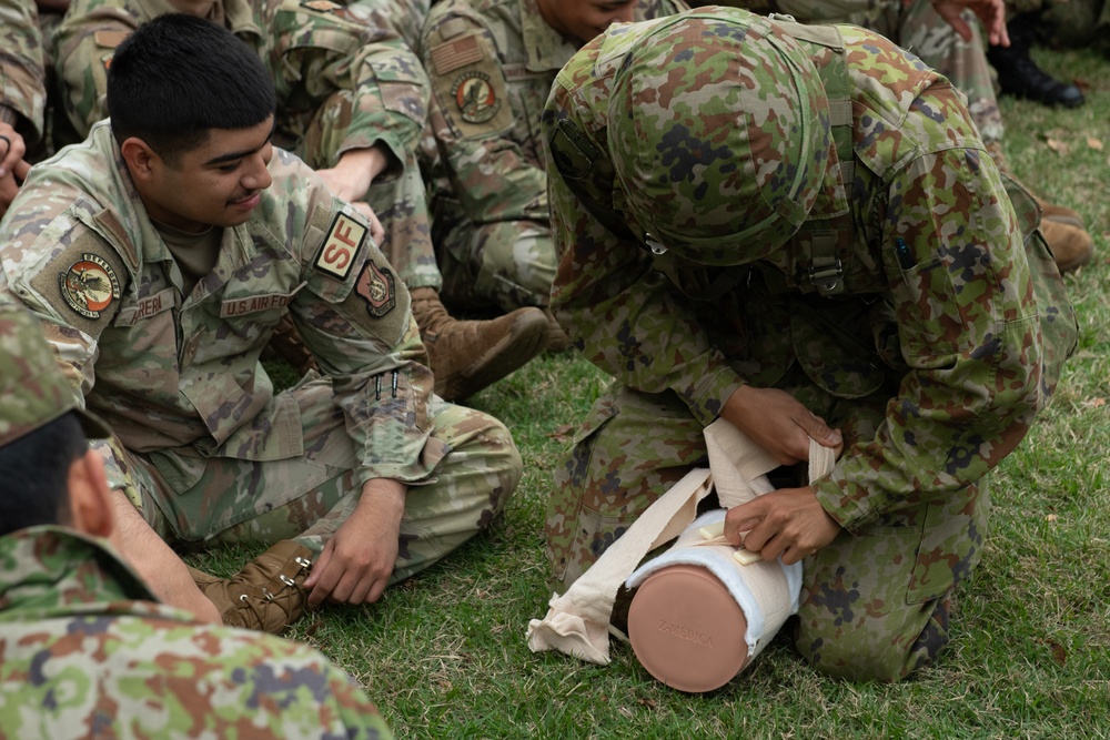 374 SFS, JASDF, JGSDF team up for bilateral exercise Guard and Protect in support of Keen Sword 25