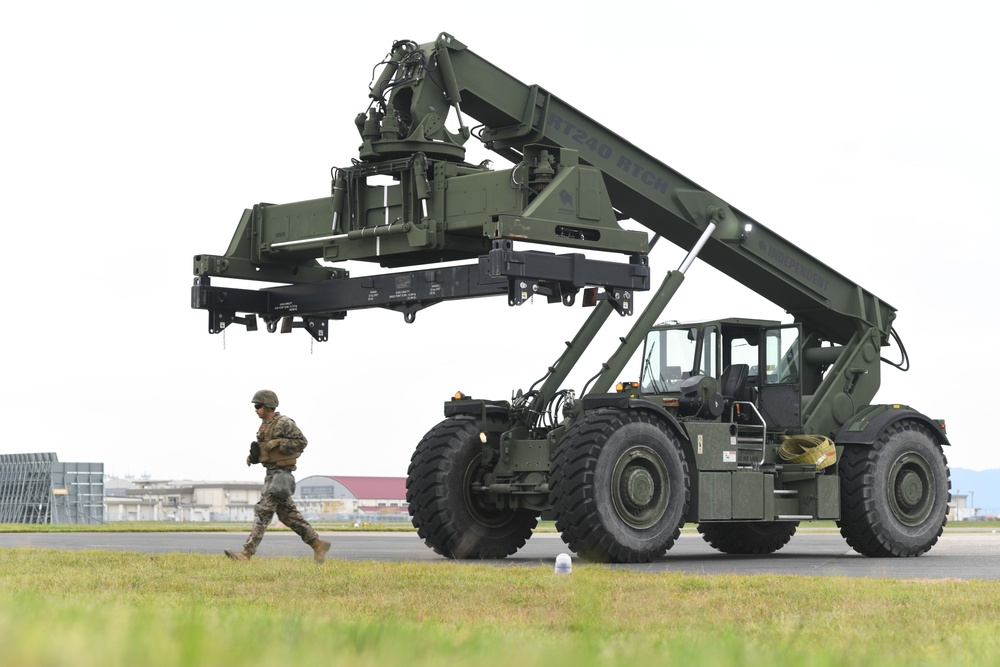 Keen Sword 25: U.S. Marines conduct simulate damaged aircraft recovery at MCAS Iwakuni