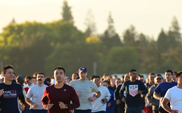 129th Rescue Wing holds two mile base run