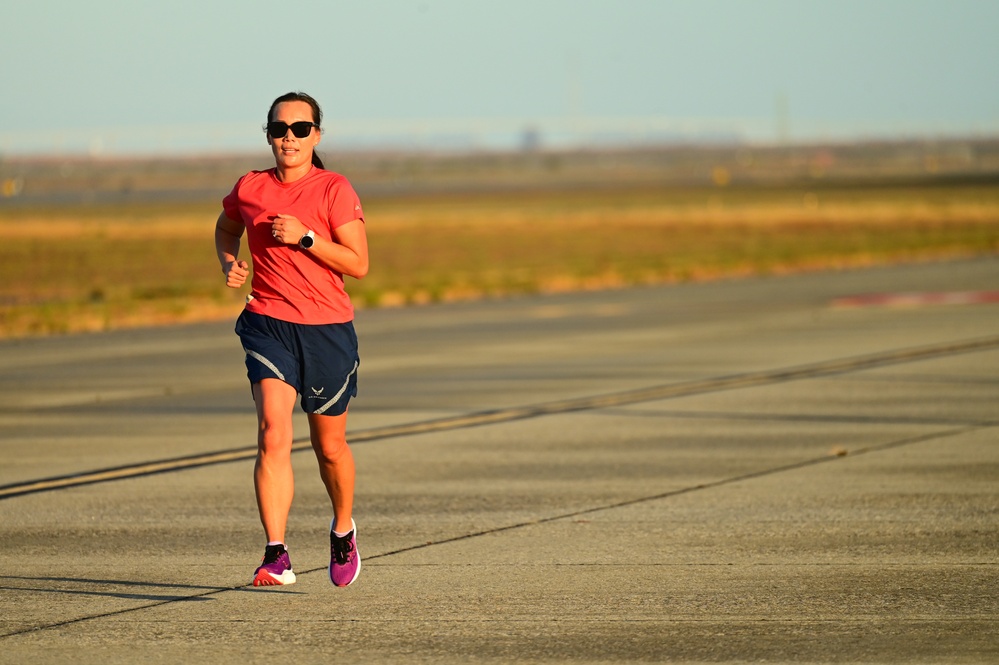 129th Rescue Wing holds two mile base run