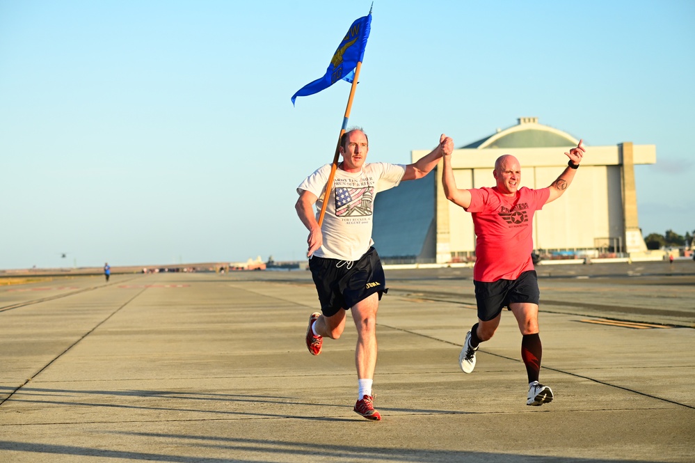 129th Rescue Wing holds two mile base run