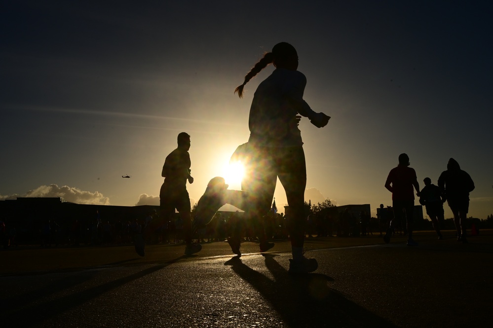 129th Rescue Wing holds two mile base run