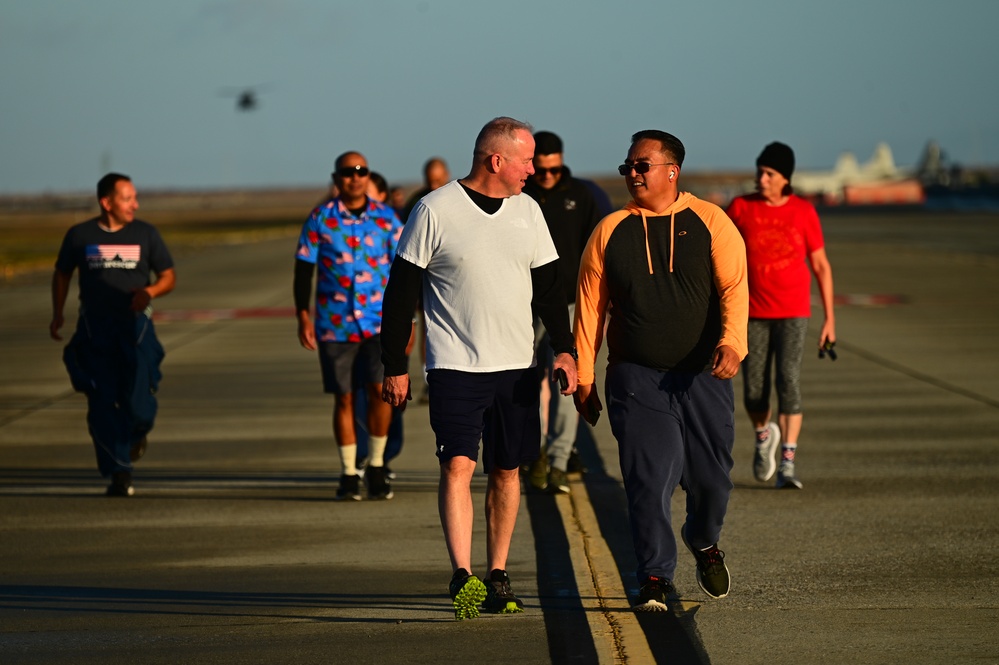 129th Rescue Wing holds two mile base run