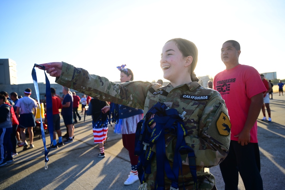 129th Rescue Wing holds two mile base run