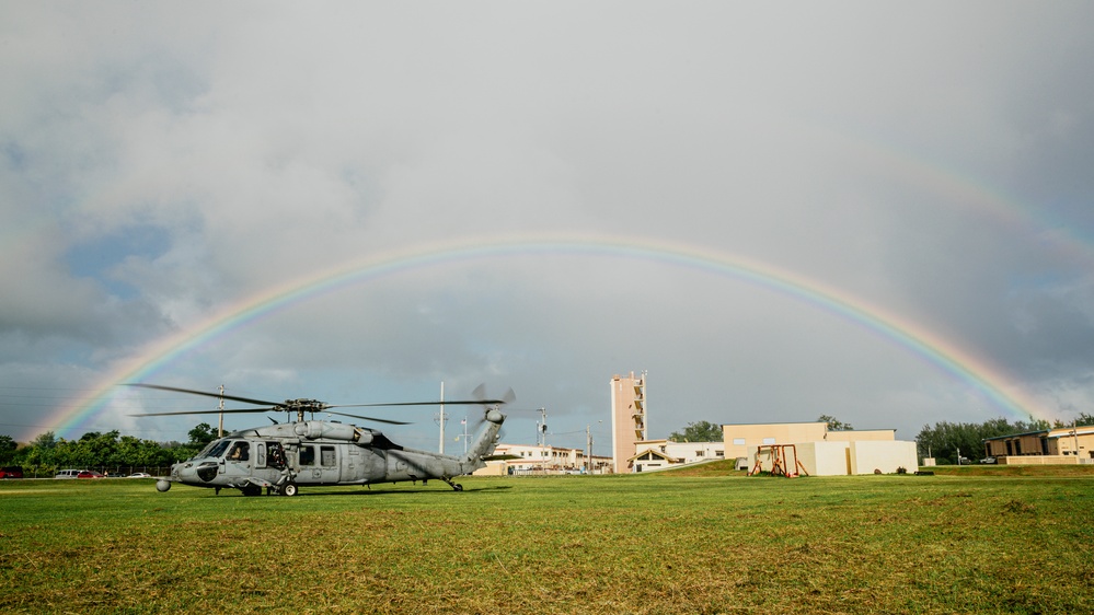 HSC-12 prepares to take off in Guam