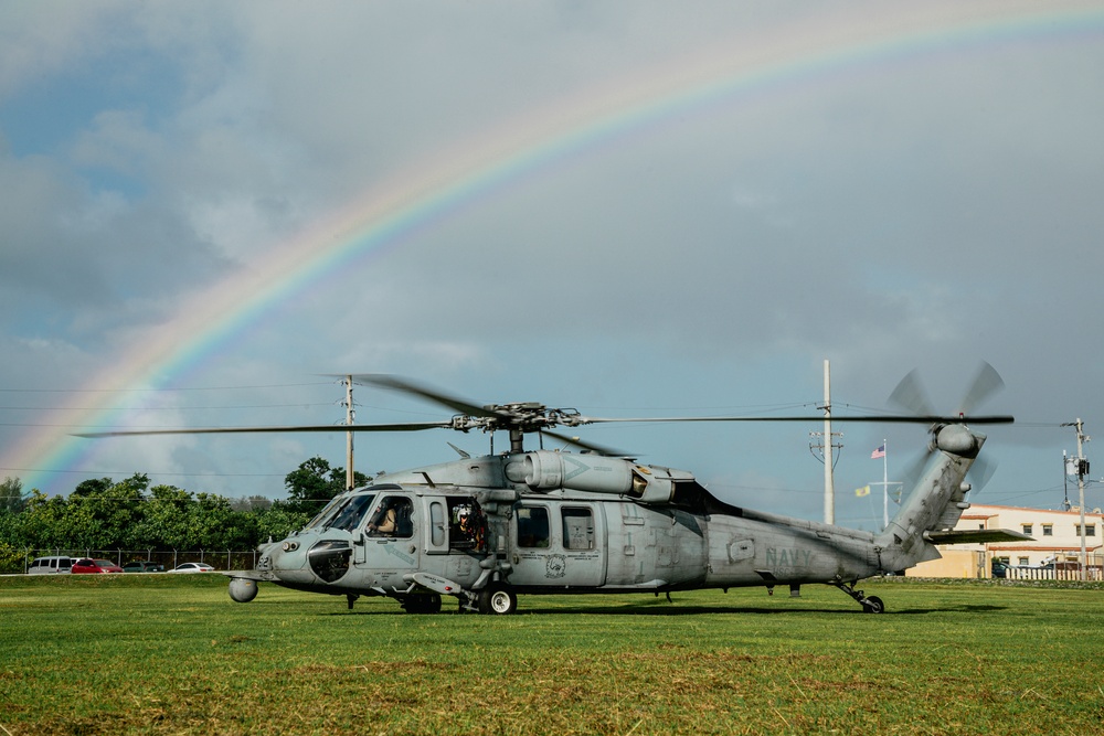 HSC-12 prepares to take off in Guam