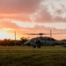 HSC-12 flies during sunset in Guam