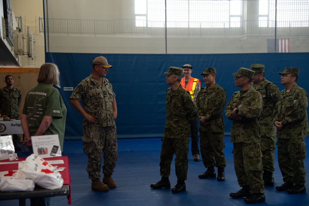 CFAS Hosts Simulated Emergency Evacuation Center