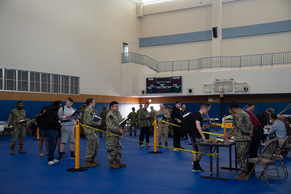 CFAS Hosts Simulated Emergency Evacuation Center