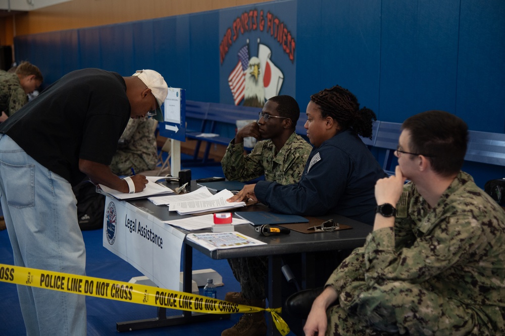 CFAS Hosts Simulated Emergency Evacuation Center