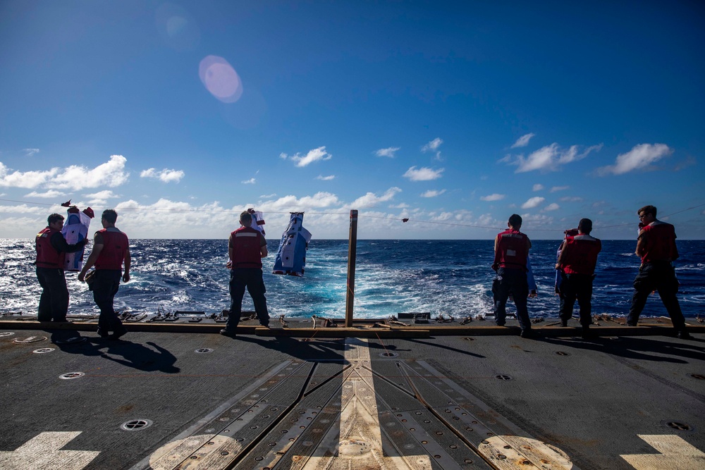 USS Ralph Johnson Conducts a Gun Shoot