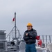 Keen Sword 25: JMSDF Murasame-class destroyer JS Inazuma (DD 105) picks up simulated ammunition at MCAS Iwakuni harbor