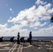 USS Ralph Johnson Conducts A Helicopter in-flight Refueling Exercise.