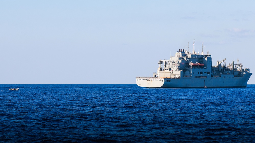 The USS Bulkeley conducts Boat Operations and PAX Transfer