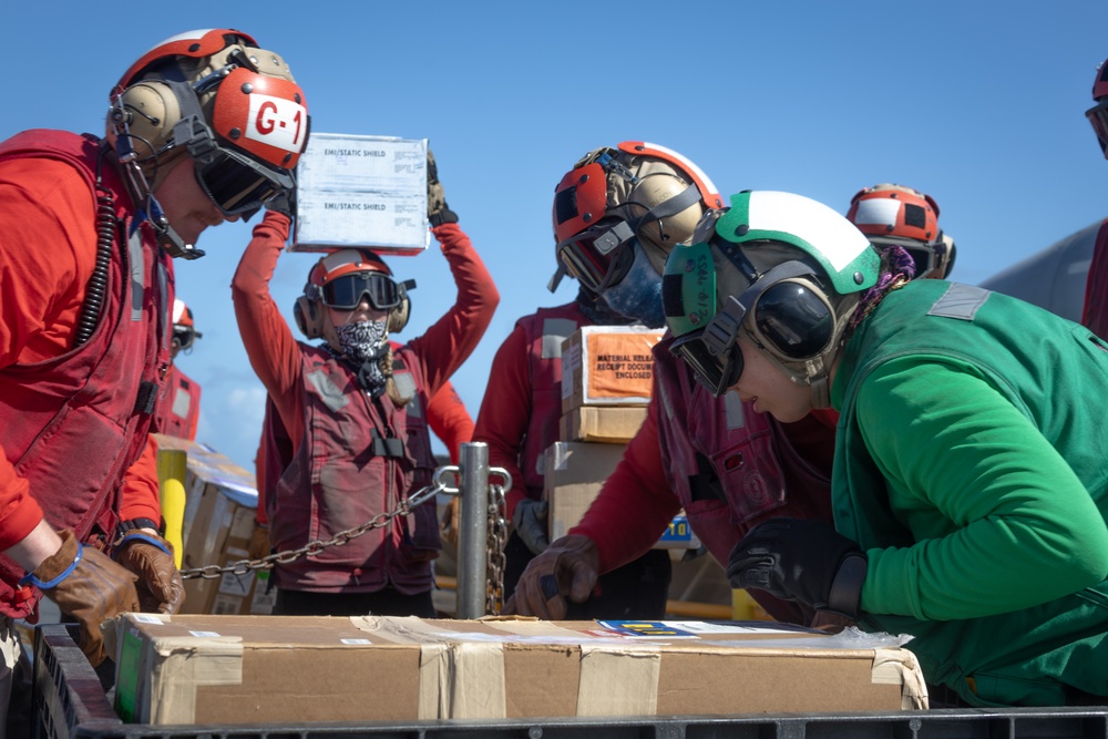 Sailors Conduct Flight Operations on the USS Gerald R. Ford