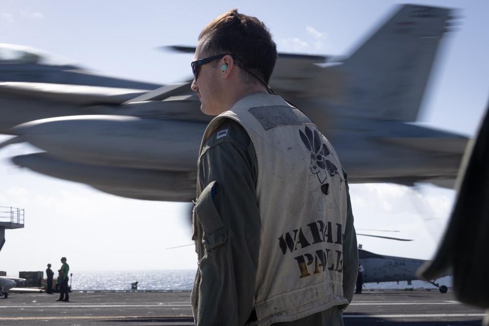 Sailors Conduct Flight Operations on the USS Gerald R. Ford