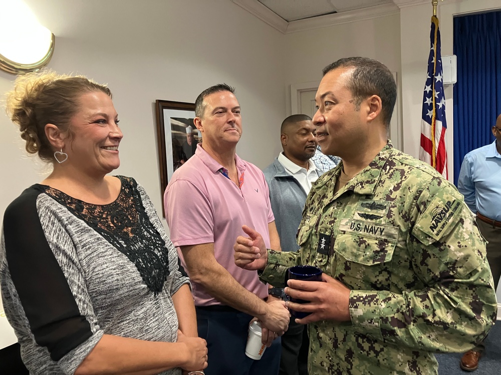 Rear Adm. Epps visits NAVSUP FLCJ for first time