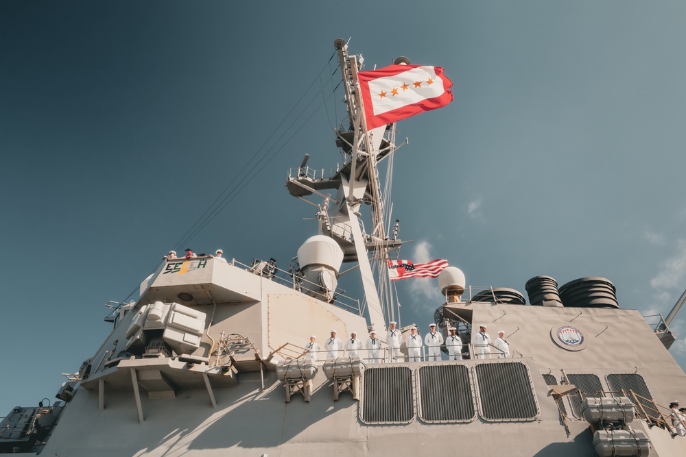 USS The Sullivans (DDG 68) departs NAVSTA Mayport for scheduled deployment
