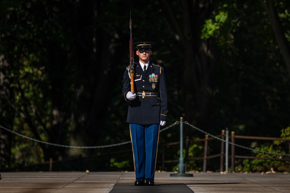 On Guard at the Tomb of the Unknown Soldier