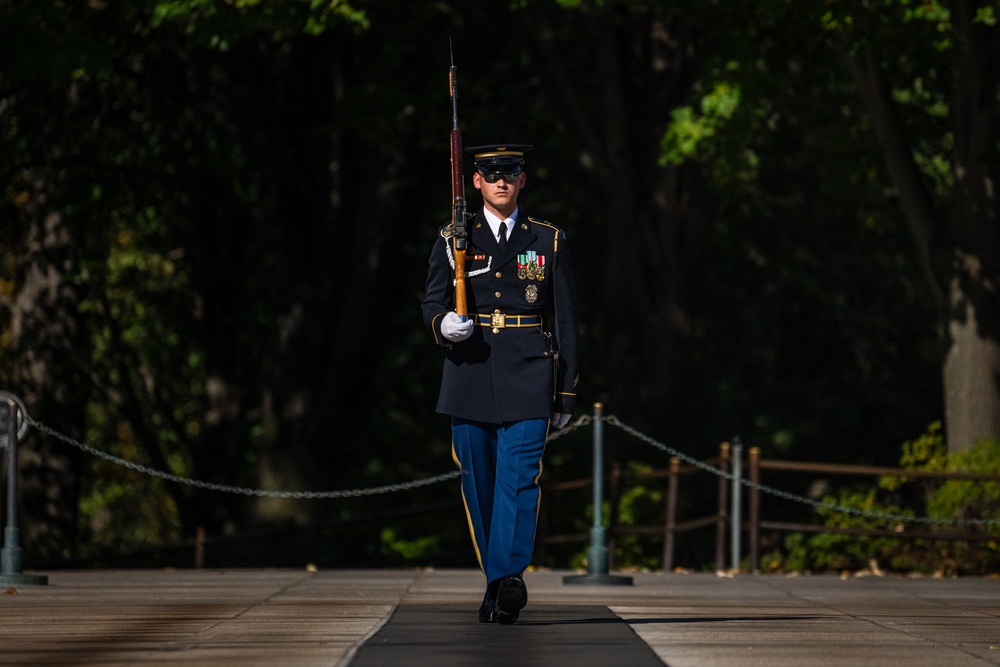 On Guard at the Tomb of the Unknown Soldier
