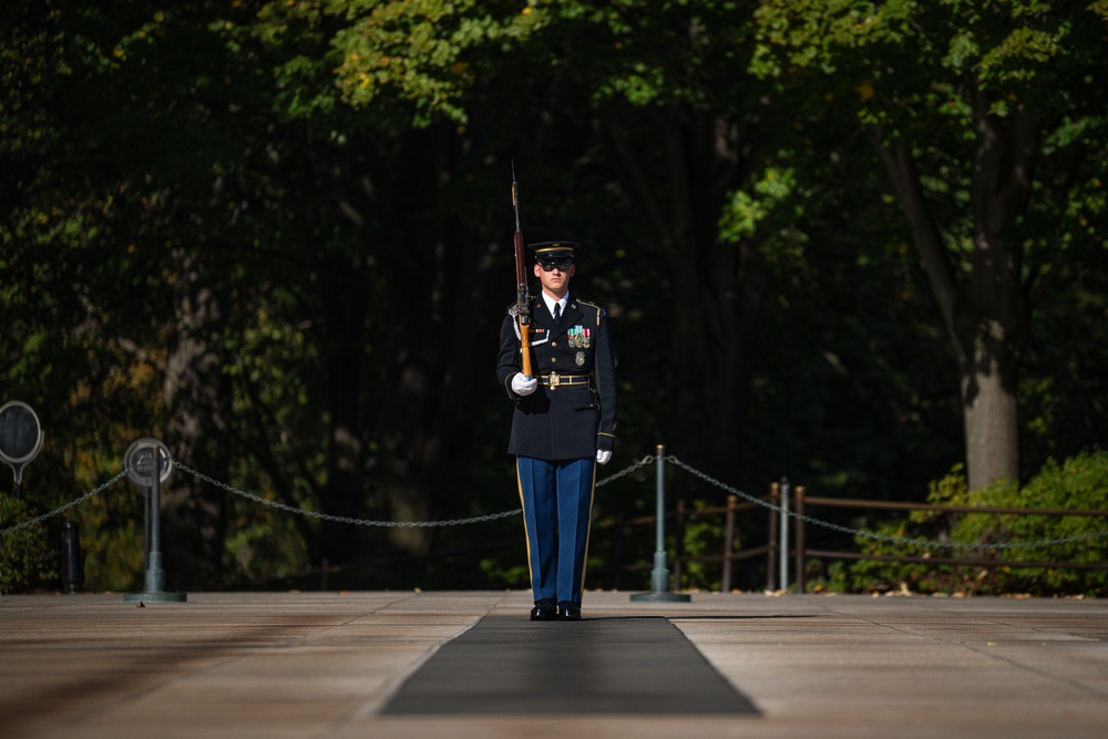 On Guard at the Tomb of the Unknown Soldier
